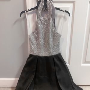Black and Silver Formal Dress